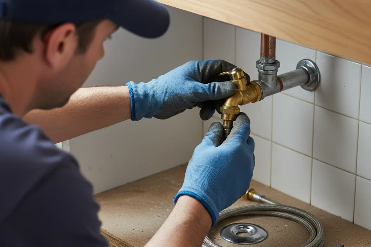 Shutoff valve and fitting work during Emergency Plumbing in Nephi